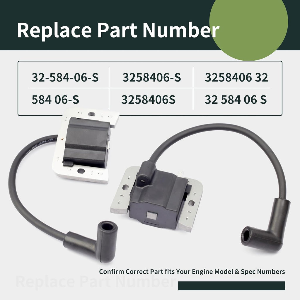 32-584-06-S Ignition Coil Module Compatible with Kohler KT ZT Engine