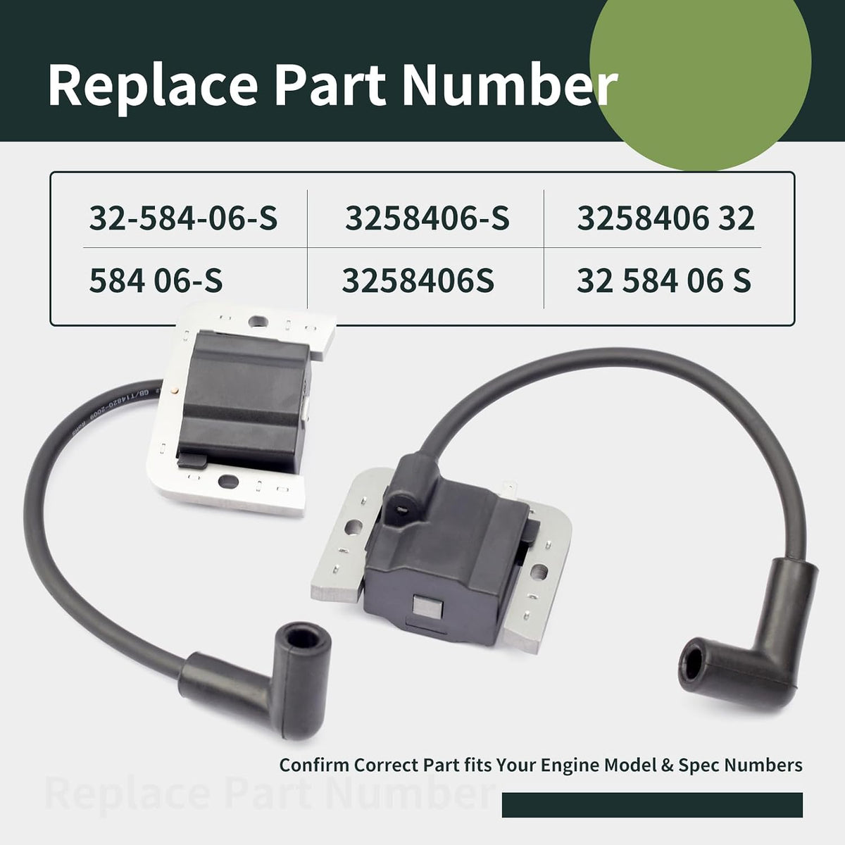 32-584-06-S Ignition Coil Module Compatible with Kohler KT ZT Engine