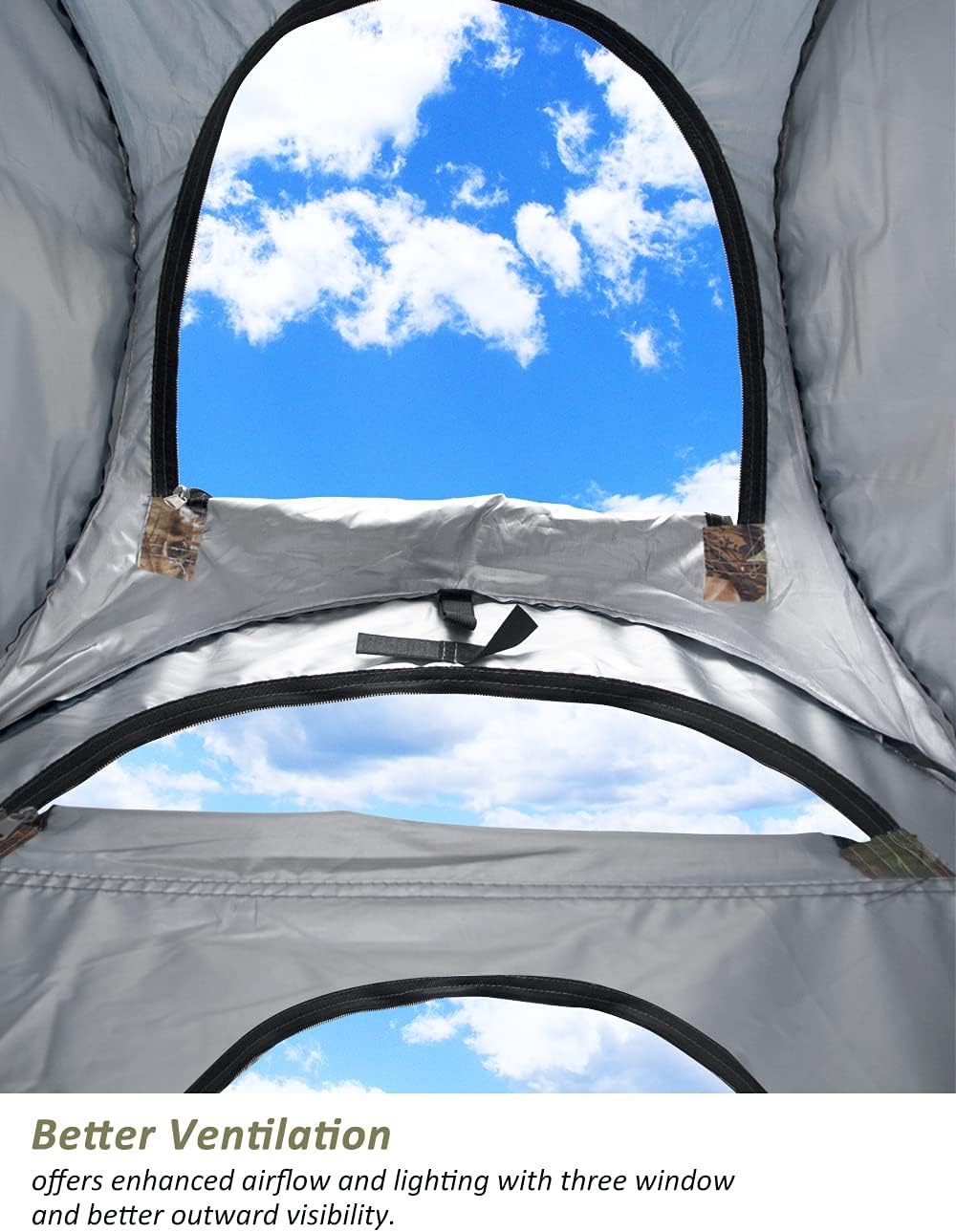 Pop Up Privacy Shower Tent - Portable Outdoor Camping Bathroom Toilet Changing Dressing Room - UPF40+ Waterproof
