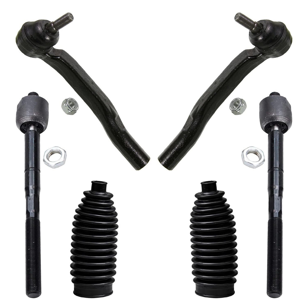 Detroit Axle - Front 6pc Tie Rods Kit for 04-10 Toyota Sienna