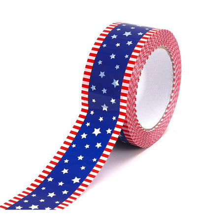 250th Anniversary Patriotic Packing Tape Gift Wrapping Tape 4th of July Red Blue Star Stripe Packaging Tapes for