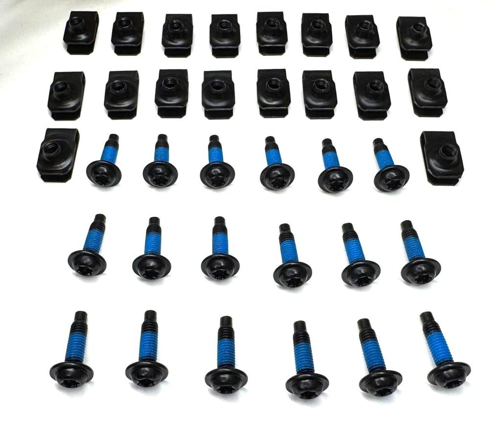 Bumper End Cap Torx Screw & U-Nut 36pc Kit Fits 97-06 Wrangler TJ Hardware