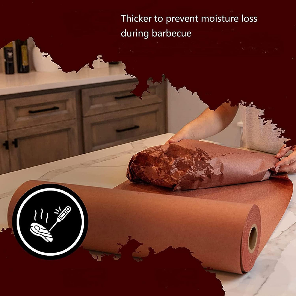 Pink Butcher Paper 17.5 in *50ft Butcher Paper Roll for Smoking Meat BBQ