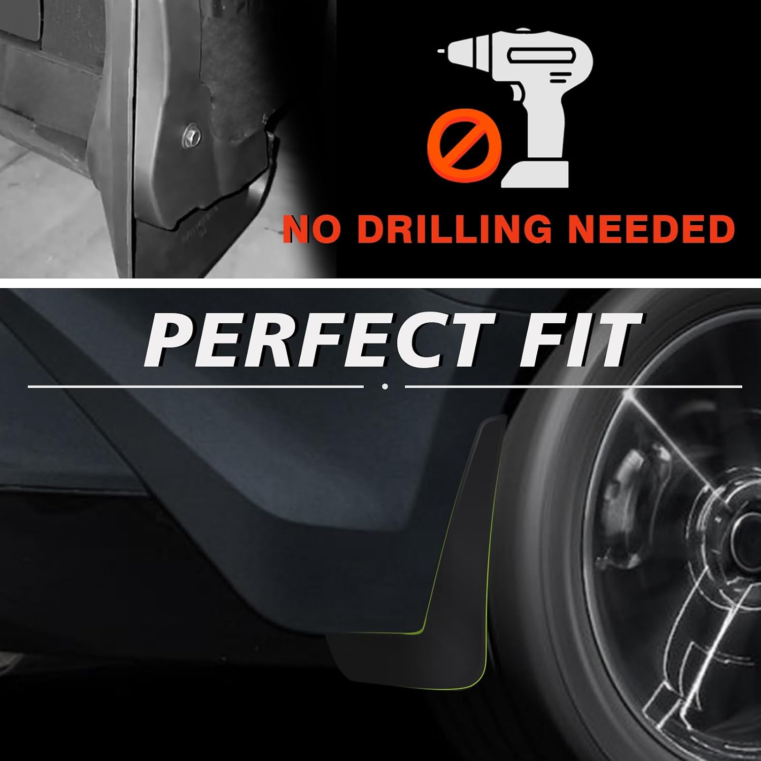 Mud Flaps for 2025 2026 Toyota Camry LE, XLE (Not for SE/XSE) | Accessories Splash Guards Wheel & Tire Mudguards