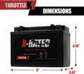 ThrottleX Batteries - ADZ14S- AGM Replacement Power Sport Battery