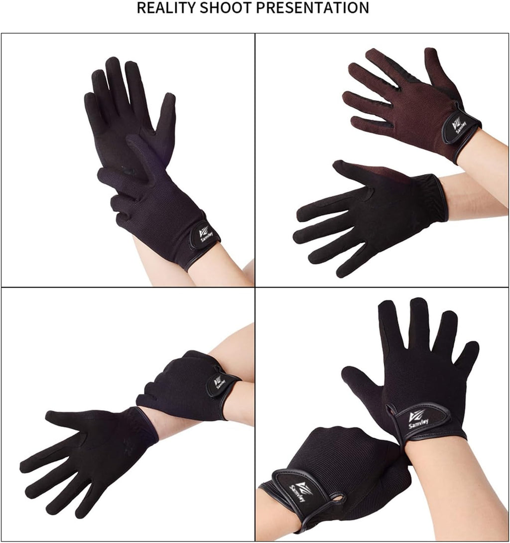 Horse Riding Gloves Equestrian Gloves for Men Women Horseback Riding Gloves with Grip for Adults Riding Sports Biking