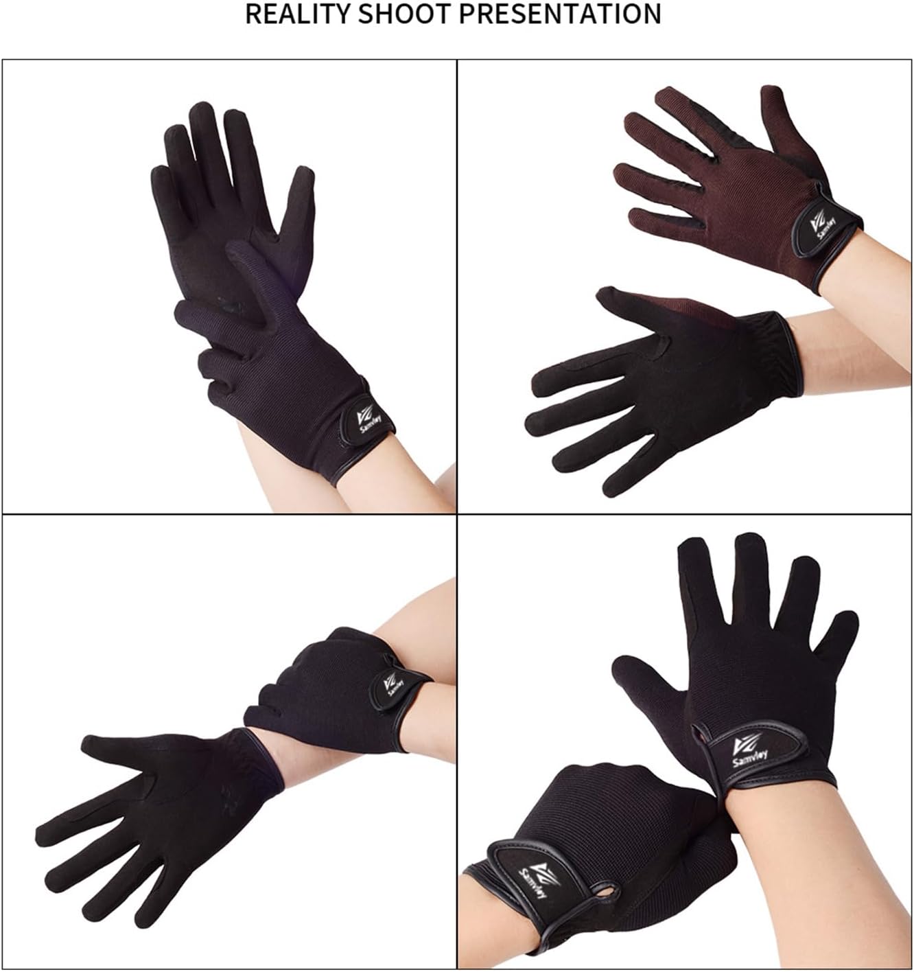 Horse Riding Gloves Equestrian Gloves for Men Women Horseback Riding Gloves with Grip for Adults Riding Sports Biking