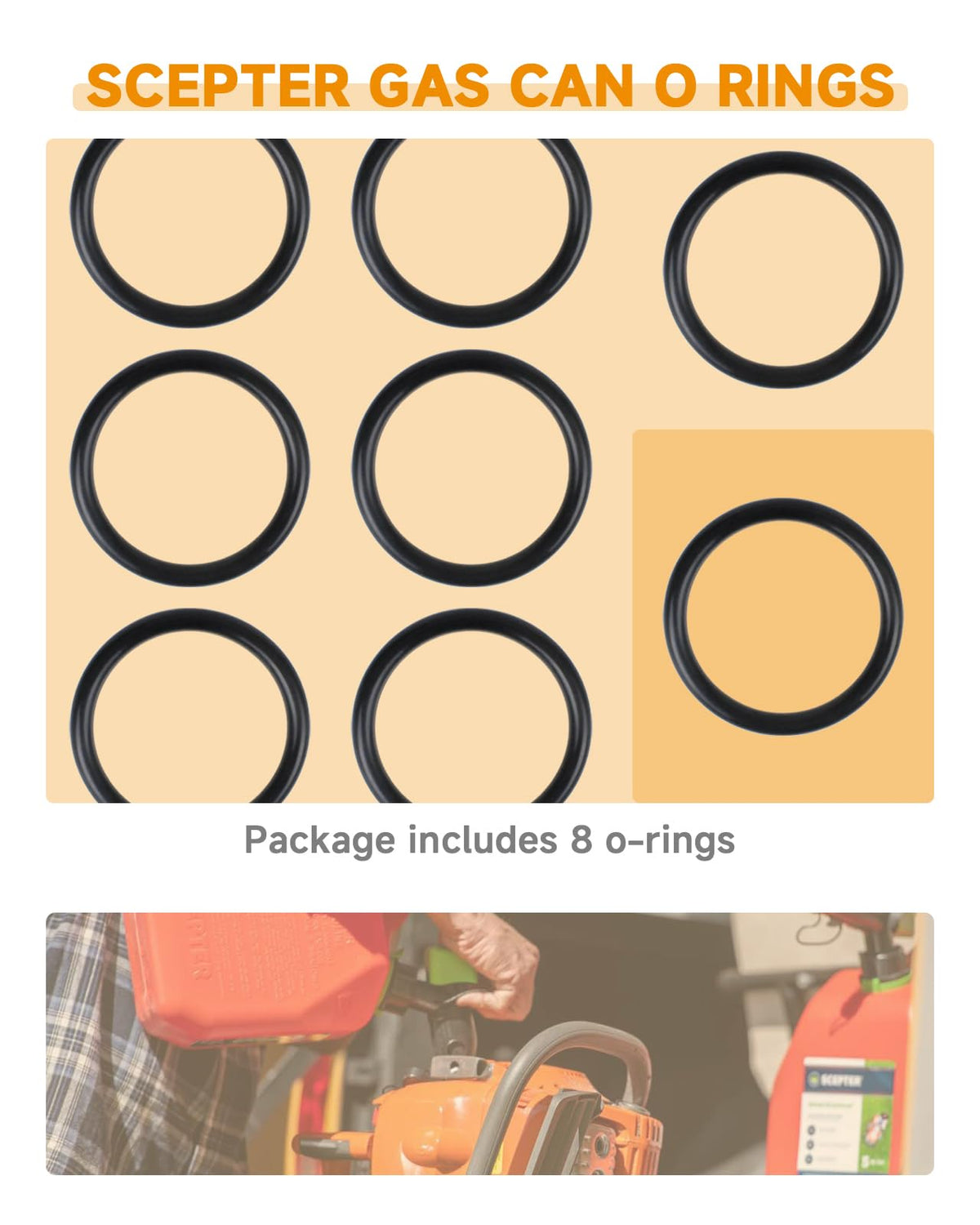 Fuel Can Spout O-Ring Compatible with Scepter SmartControl