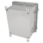 10x8x6 Fiberglass NEMA 4X Enclosure with Quick Release Latches
