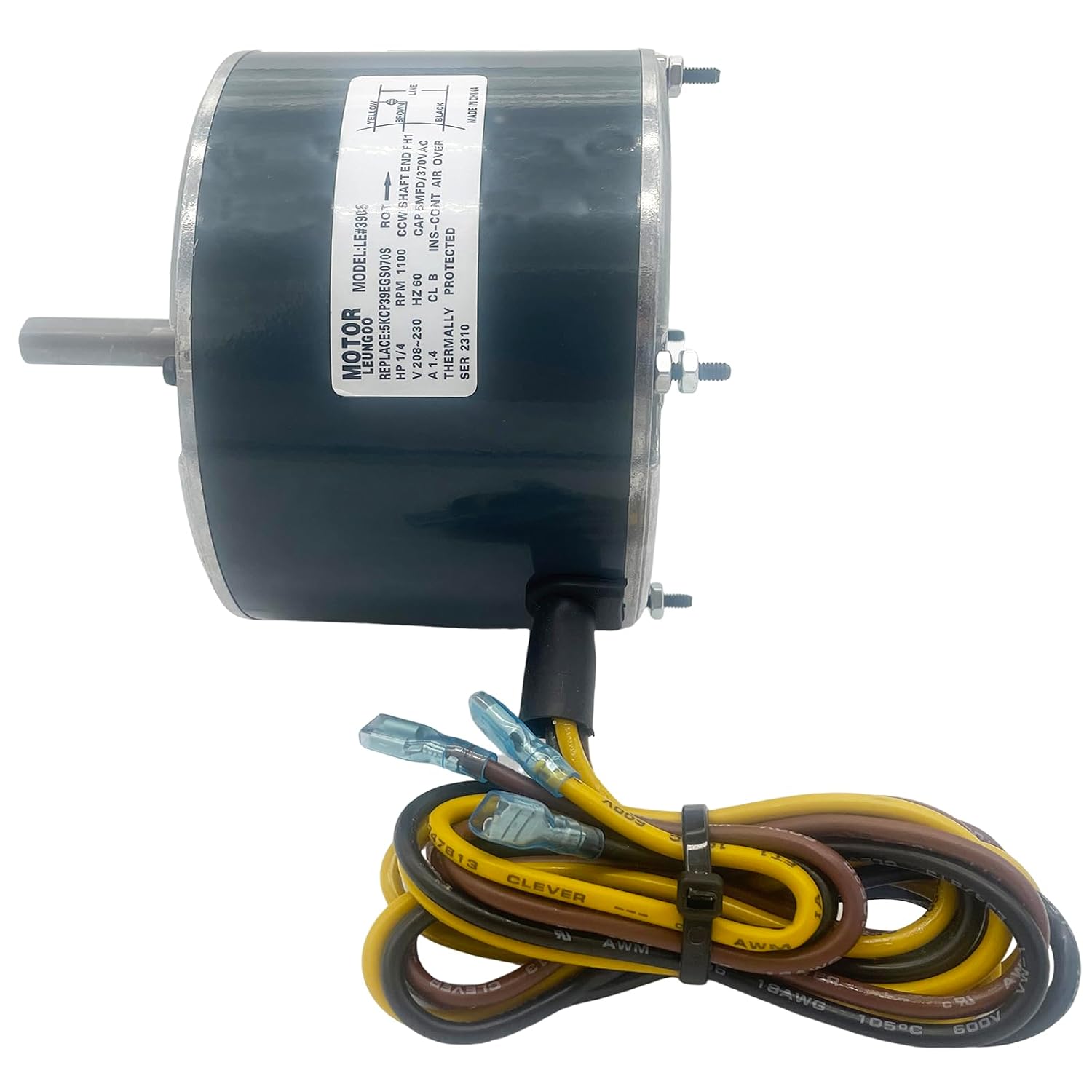 5KCP39EGS070S 1/4HP AC Condenser Fan Motor Replaces Carrier HC39GE237, 236 | Bryant Payne HC39GE234A 5KCP39EGY823S