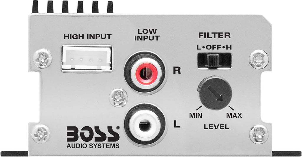 CE102 2 Channel Car Amplifier, High/Low Pass Crossover