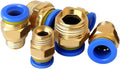 Pneumatic Quick Connector M5 1/8 1/4 3/8 1/2 PU Hose Air Pipe 4 6 8 10 12 14 16mm PC8-02 Brass Straight(PC6-01)