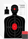 23x35 Inch Shooting Targets - High-Visibility Silhouette Paper for Range Training - Compatible with Pistol Rifle