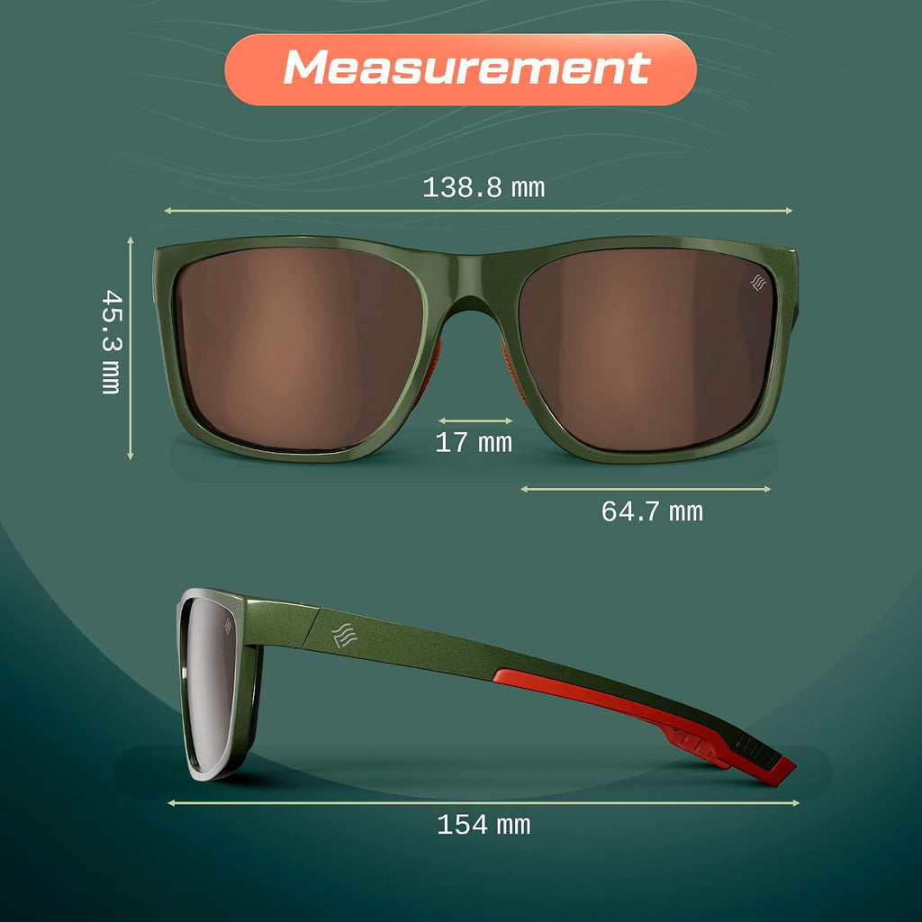 ANCHOR Floating Polarized Fishing Sunglasses for Men and Women Lightweight UV400 sport for Driving Cycling Running