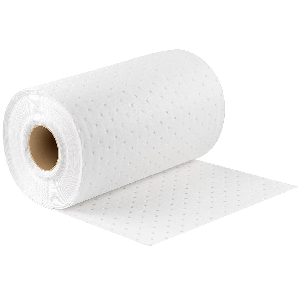 Oil Absorbent Pads Roll, 6 oz Oil-Only Absorbent Mat 15" x 50'
