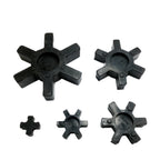 Coupling Buffer pad L-Type Coupling Rubber Elements,Flexible Couplings,Polyurethane Model L35-L225,D035(Black,L50-50 Pieces)