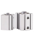Air Pneumatic Cylinder 63mm Bore Small Thin Cylinder 5-100mm Stroke 1Pcs(Color:Stroke 10mm)