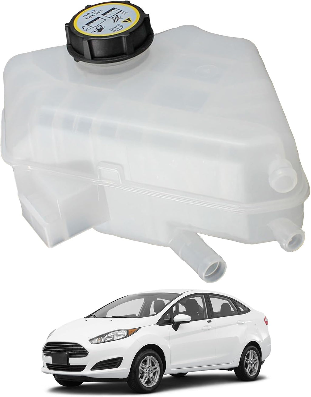 Engine Coolant Reservoir Tank with Cap Fit for 11-19 Ford Fiesta