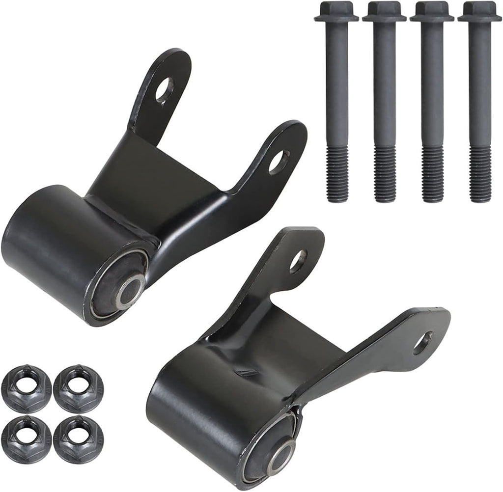 labwork Leaf Spring Rearward Shackle Bracket Kit Replacement for Chevy Avalanche Silverado Suburban Replacement for GMC Sierra Yukon 2000-2013 722-029