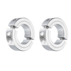 uxcell 2Pcs Double Split Clamp-On Shaft Collar 1" Bore, Aluminum Alloy