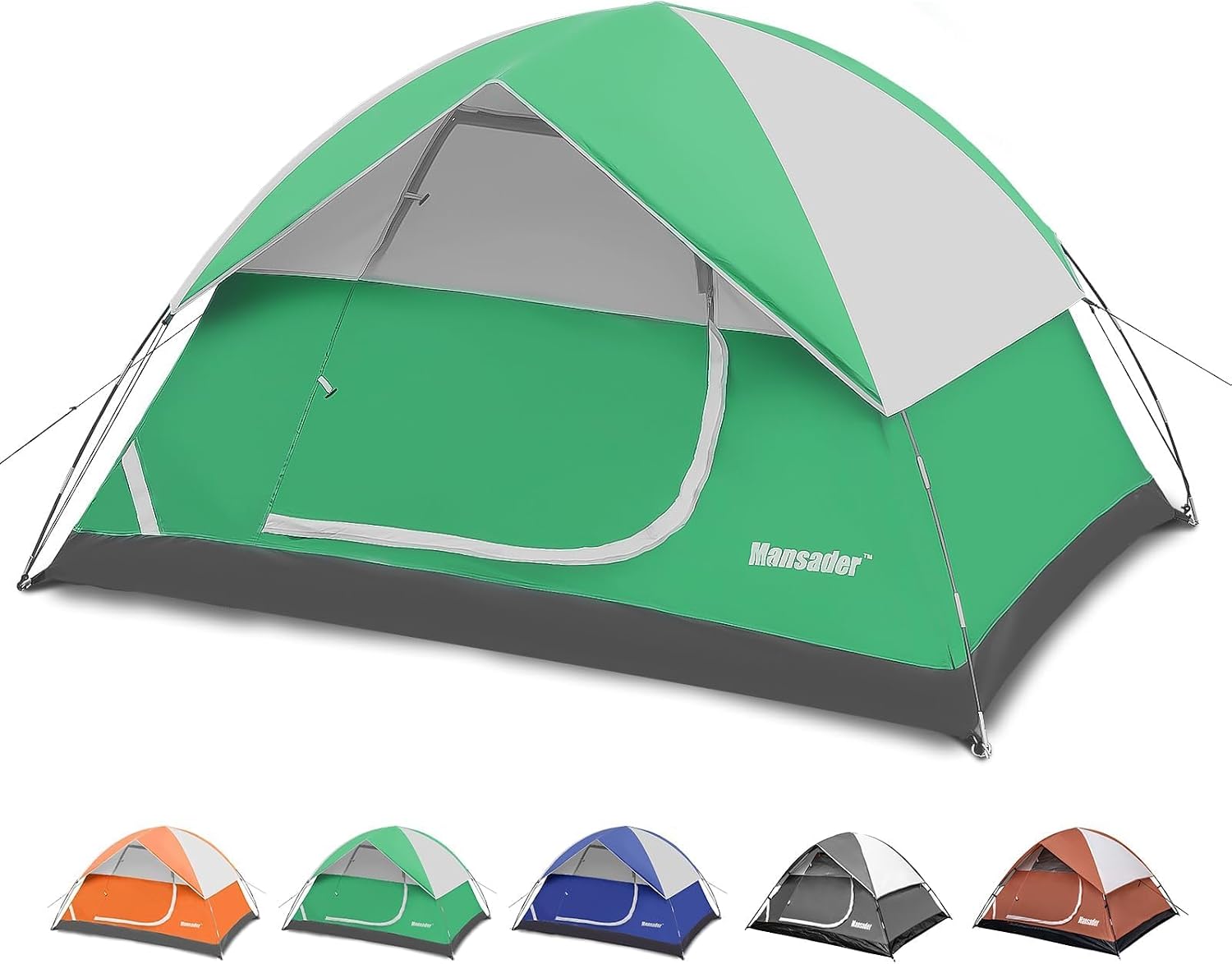 Camping Tent, Waterproof 2/3/4 Person Tents for Camping, Lightweight Easy Set Up Outdoor Hiking Tent Backpacking Tent