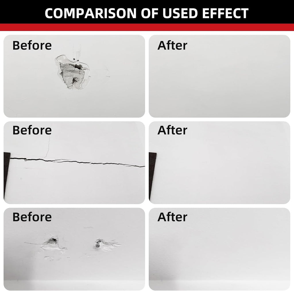 Drywall Repair Kit, Drywall Hole Patch Repair Kit Spackle Wall Repair Kit | Drywall Putty for Filling Holes and Creak