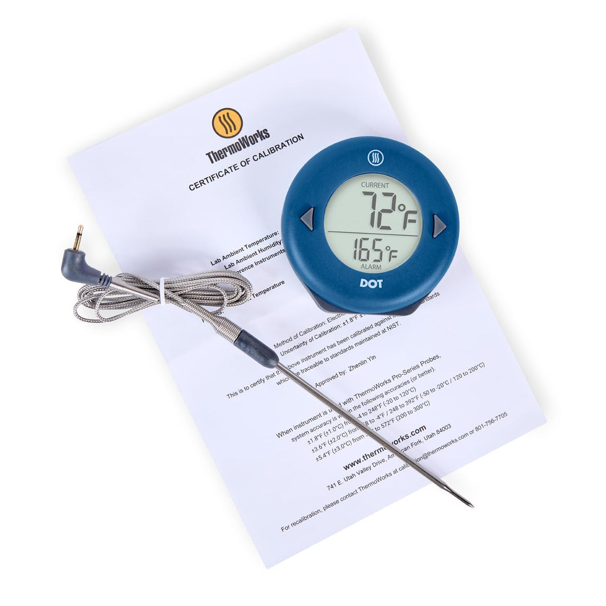 DOT — Chefs’ Favorite Simple Alarm Thermometer - Nautical Blue