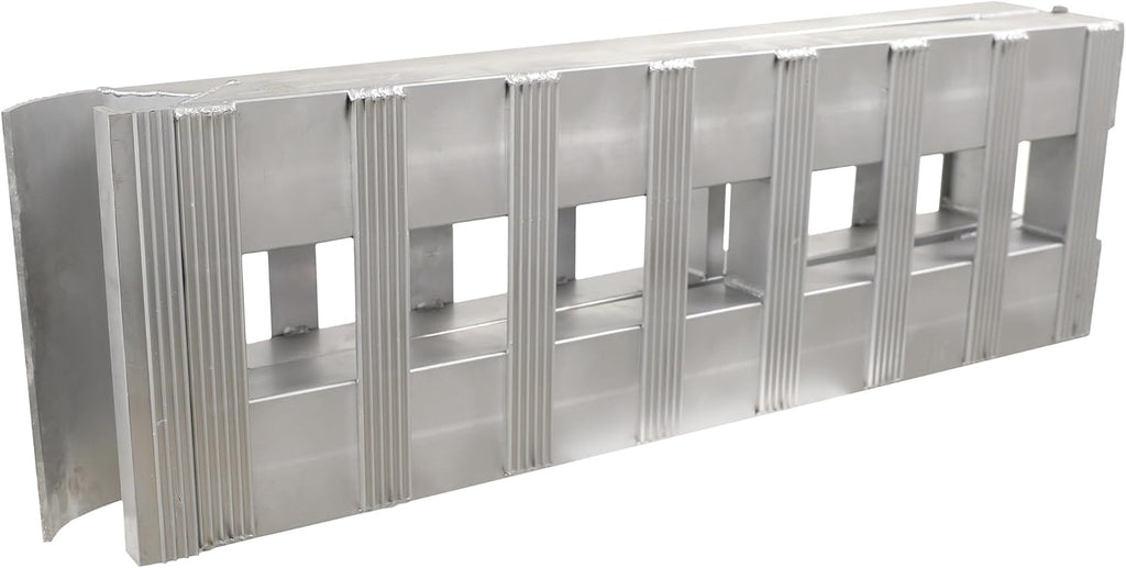 GH-102595-1 Heavy Duty Foldable Aluminum Loading Ramp for Motorcycle, Dirt Bike - 8 FT Length, Folds to 4 FT - 3,000