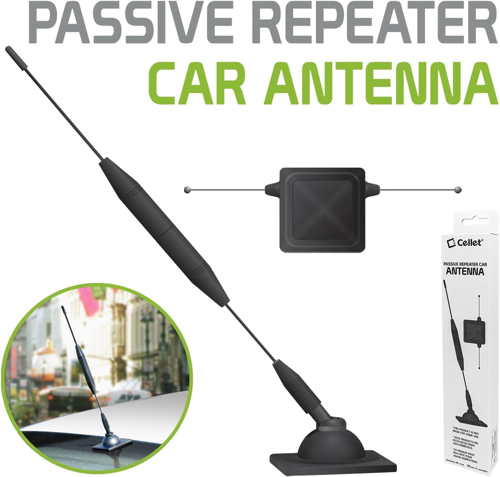 Car Cellular Phone Signal Booster & Repeater Antenna 5G, 4G LTE for Verizon At&t Sprint T-Mobile Phones by Cellet