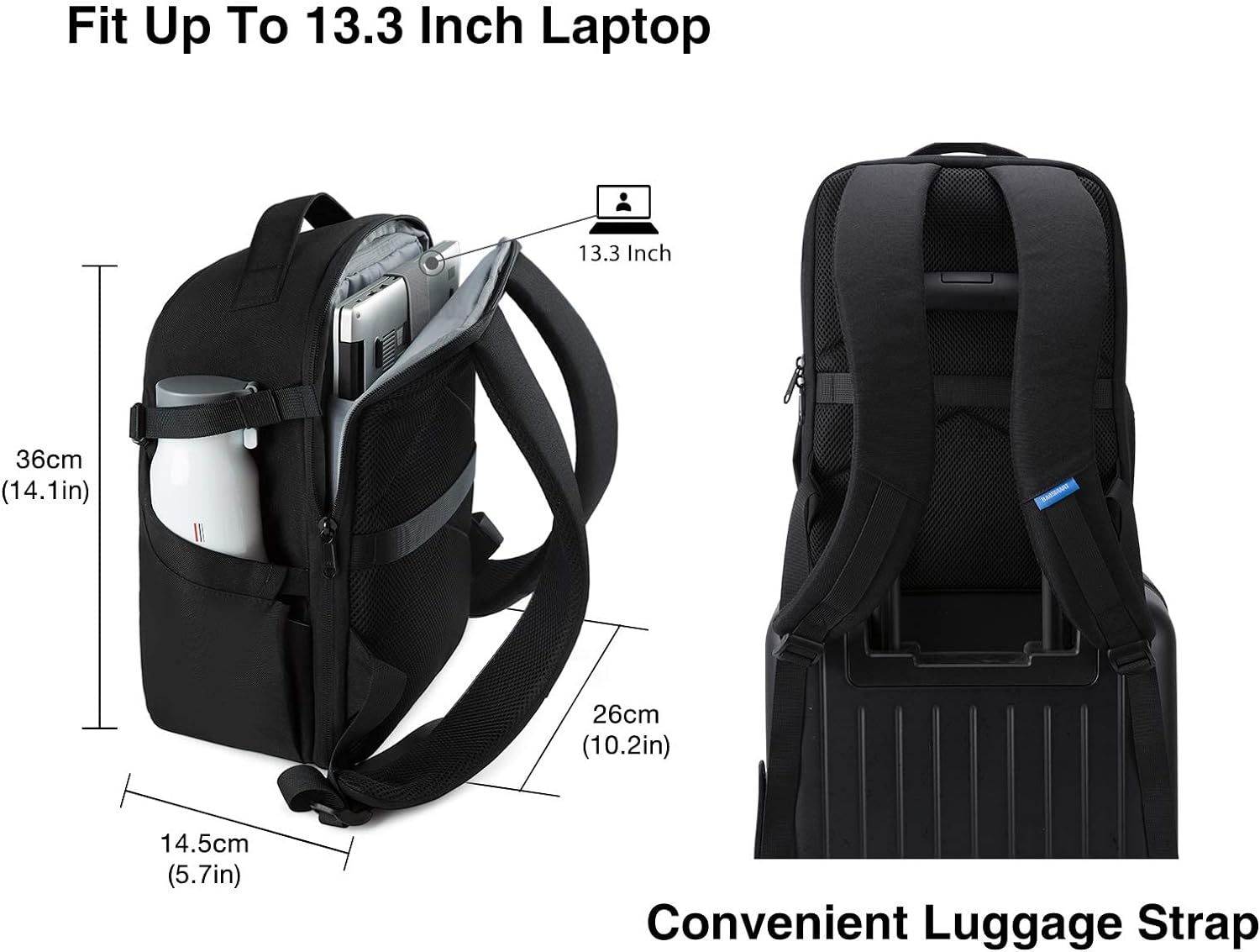 Small Camera Bag Backpack, DSLR SLR Camera Case Fits 13.3 Inch Laptop, Waterproof Photography Backpacks with Rain