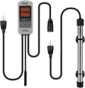 Pinpoint Saltwater Aquarium Heater with Digital Temp Controller, Submersible Titanium Tube Fish Tank Heater for Coral