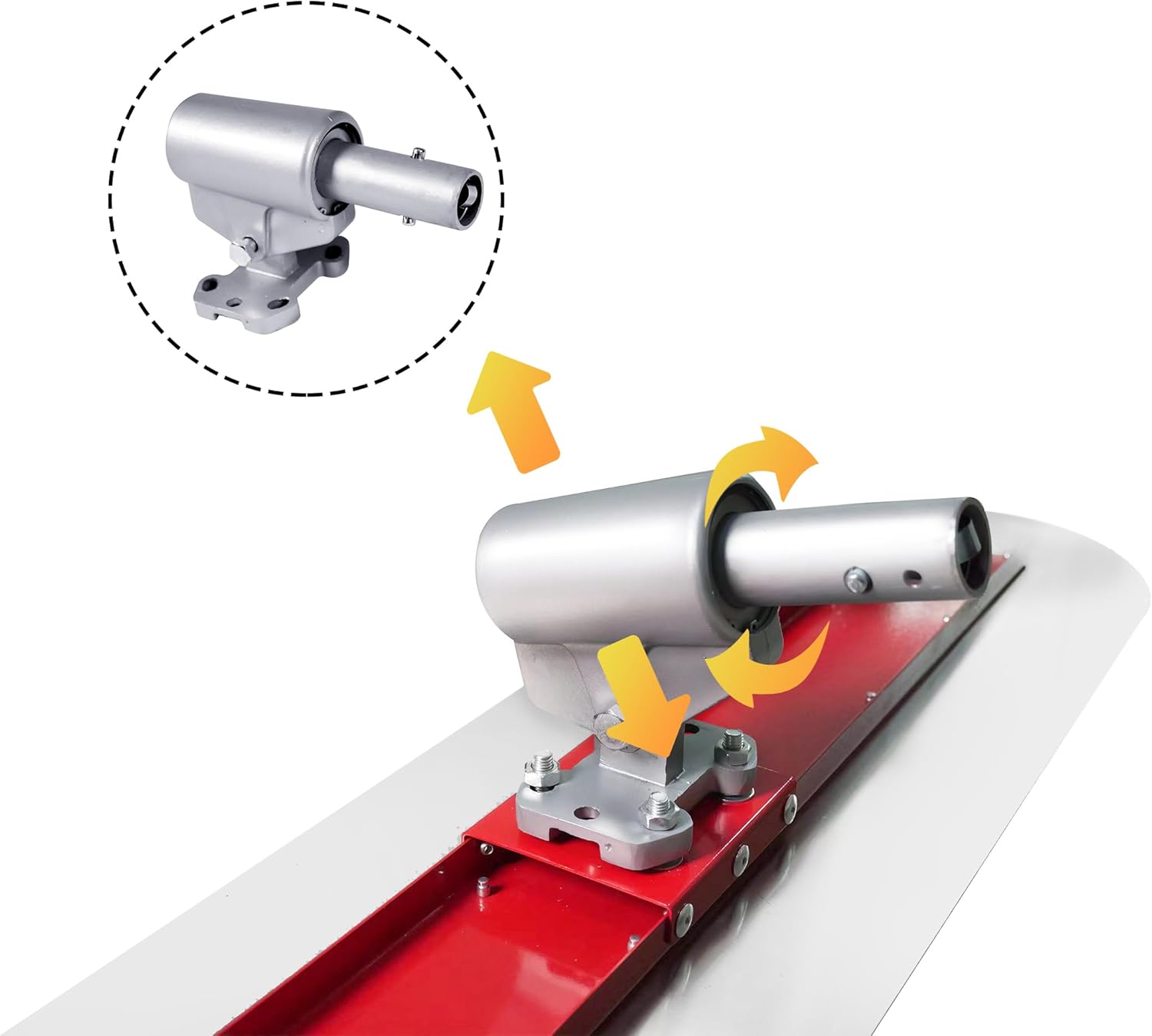Bull Float Concrete Bull Float Tool Kit 48"x12" Fresno Round End Stainless Steel Board Kit Tool Cement Trowel Tools