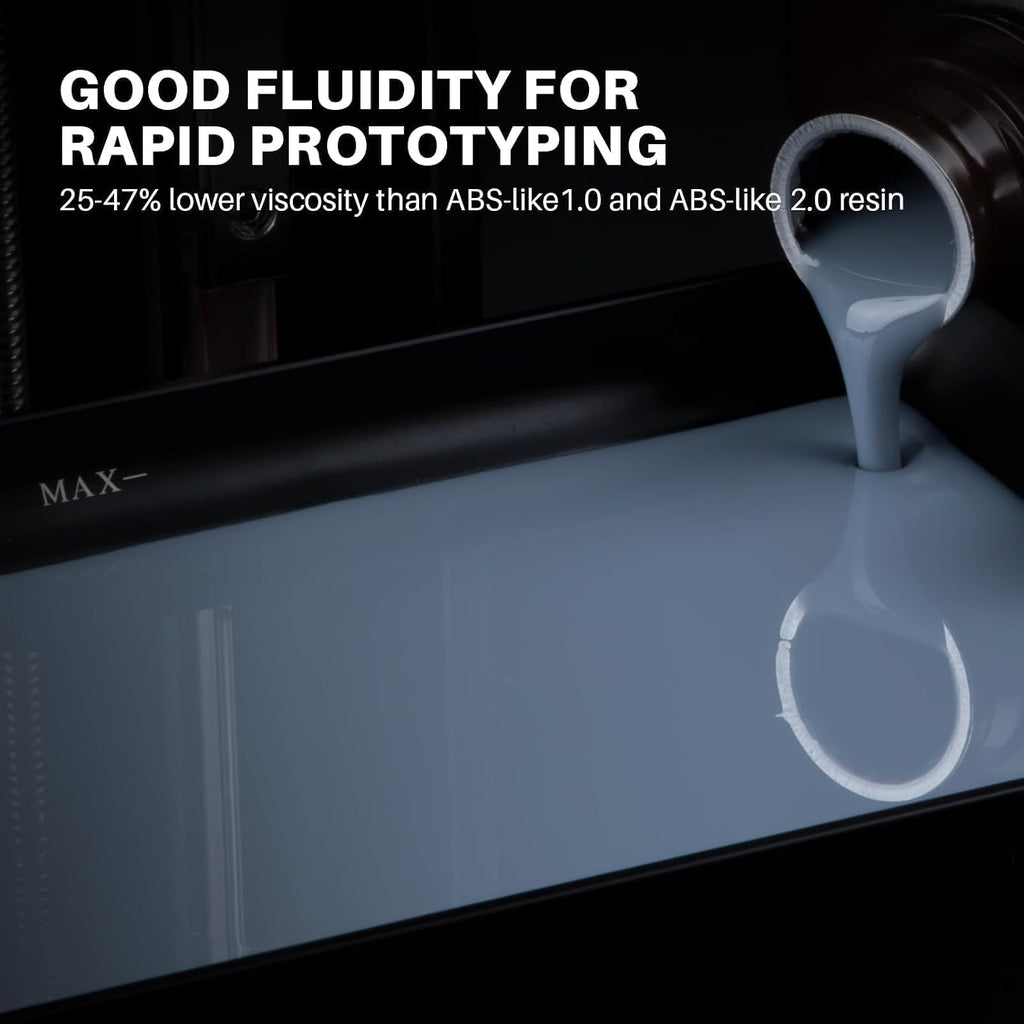 ELEGOO ABS-Like 3.0 3D Printer Resin Grey 1000g | High Strength and Toughness, High Precision, Low Viscosity