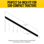 USA Made Heavy Duty 54" Snow Plow Blade Edge with Mounting Equipment | Wear Bar Cutting Edge Replacement | 4-6x Longer Life Than Factory Blade