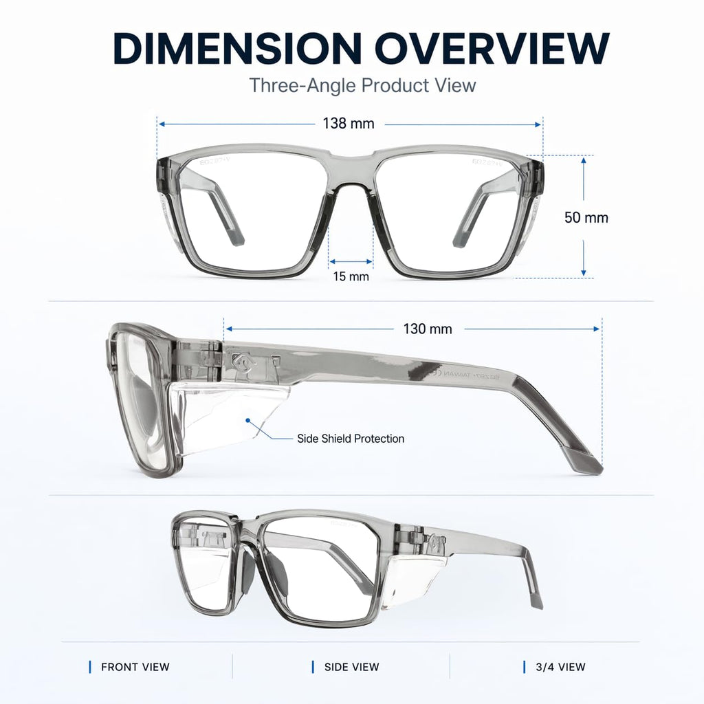 VETRA X Z87+ Photochromic Safety Glasses UV400 Side Shield (NeoShift)
