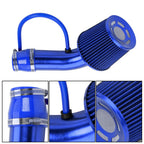 3'' Cold Air Intake Kit Automotive Cold Air Intake Pipe Filter Blue