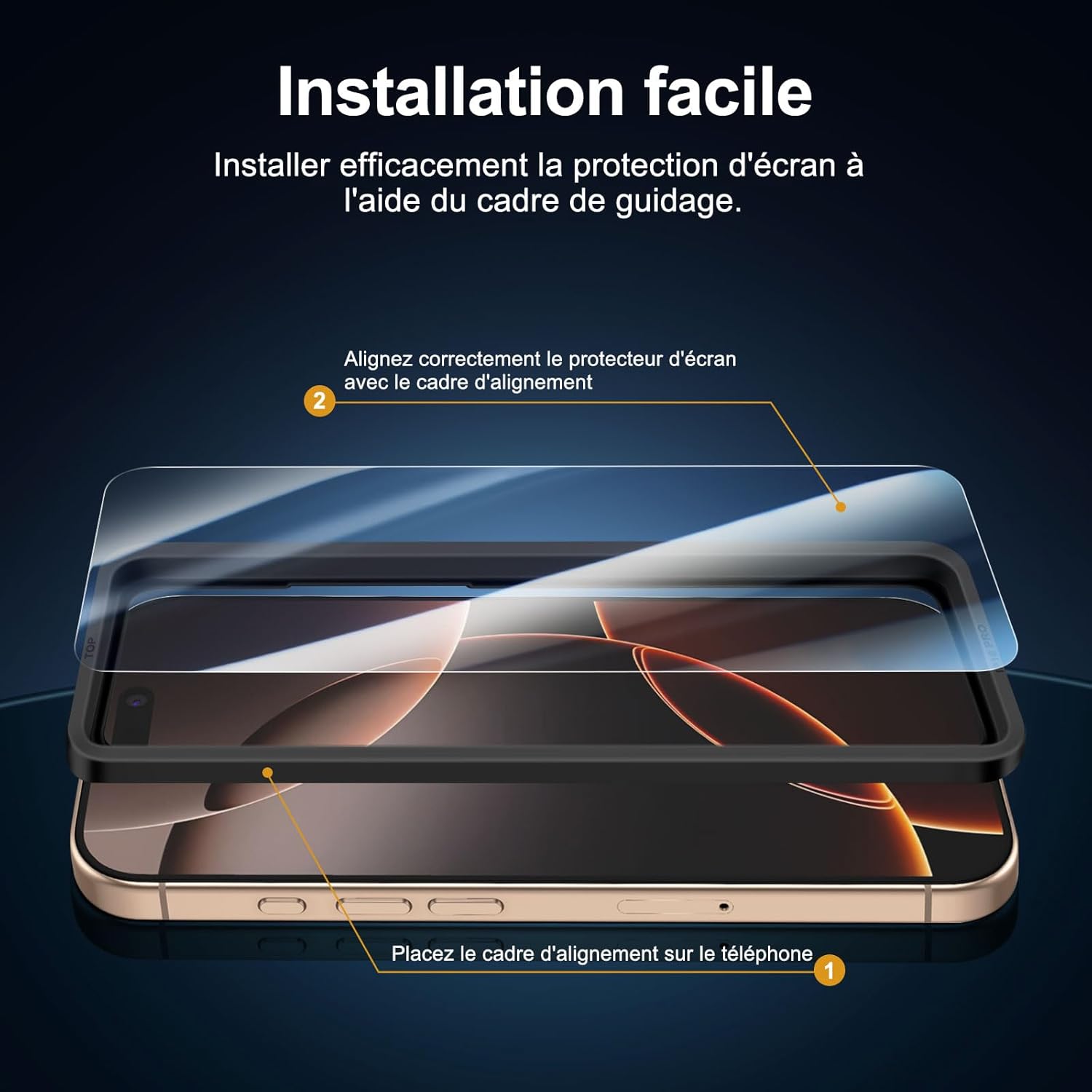 3 Pack Designed for iPhone 16 Pro, iPhone 17, 17 Pro Screen Protector (6.3 inches), Enhanced Tempered Glass