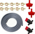 1/4 Fuel Line Hose Kit Compatible with Briggs and Stratton MTD Craftsman Troy Bilt Cub Cadet with Gas Clamps Valve & Filters 6.6 FT