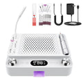 4-in-1 Nail Dust Collector,Electric Nail Drill,UV LED Lamp & Fill Light | Professional 40000 RPM Electric Nail