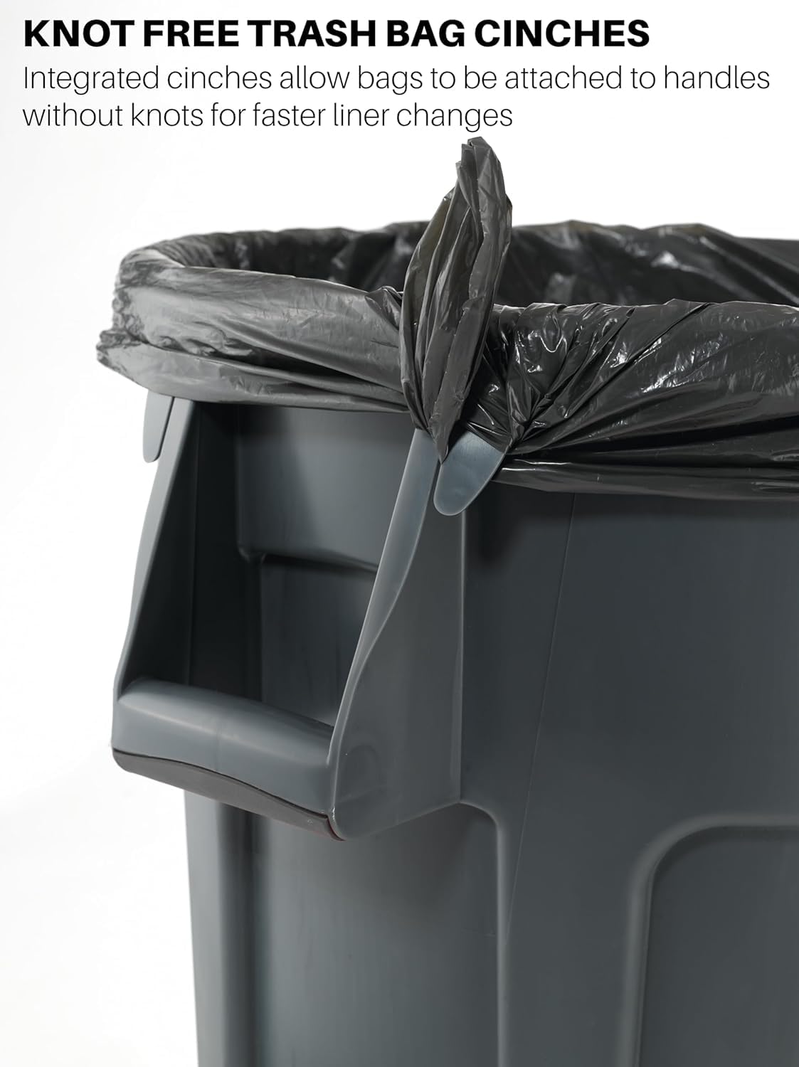 Brute Trash Can, Gray, 10-Gallon