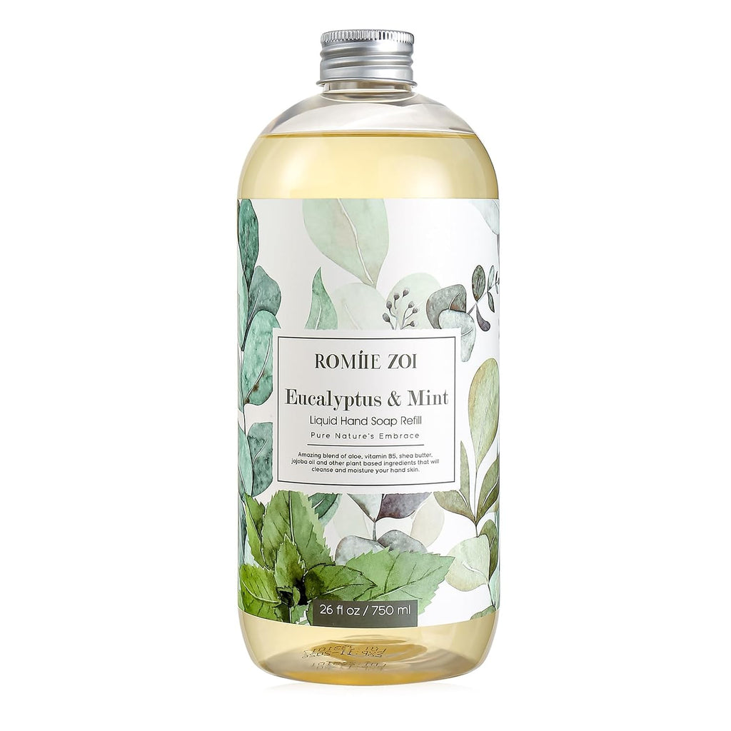 Liquid Hand Soap Refill, Eucalyptus & Mint, 750ml/26 FL OZ
