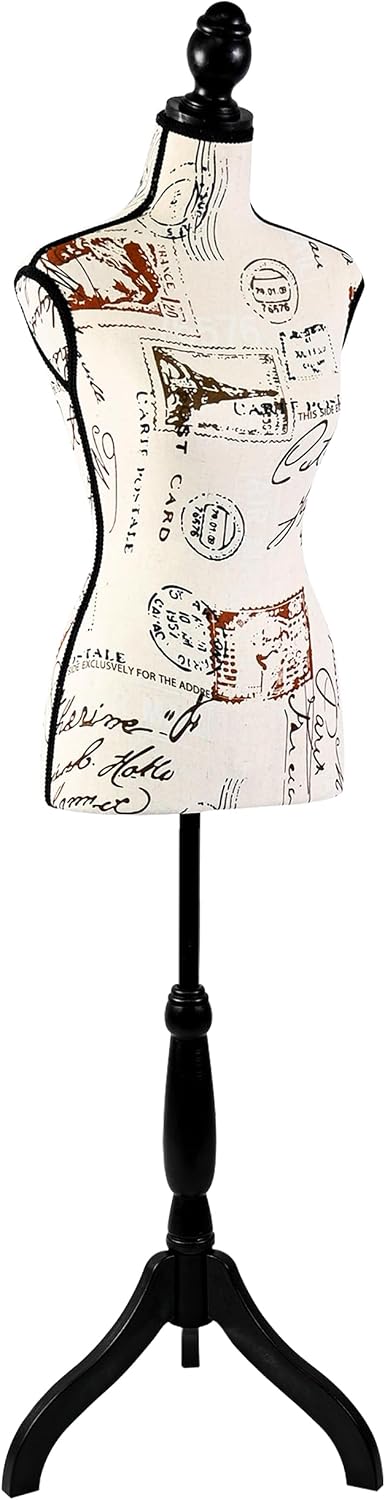 Female Torso Mannequin Display - Sturdy and Durable, Adjustable Dress Form (52-64"), Lightweight, Easy-to-Assemble