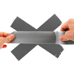 Silver Gray Duct Tape, 1.88 Inches Width x 35 Yard, 6 Rolls