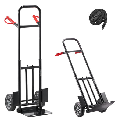 Hand Truck, 600 lbs Load Capacity, Heavy-Duty Truck Dolly with Wheels