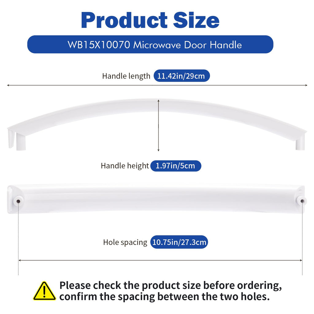 FormaMount WB15X10070 Microwave Oven Door Handle White