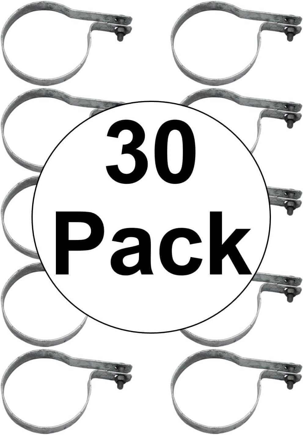 4" Tension Band for Chain Link Fence - Use for 4" Outside Diameter Post/Pipe - Galvanized Chain Link Tension Band