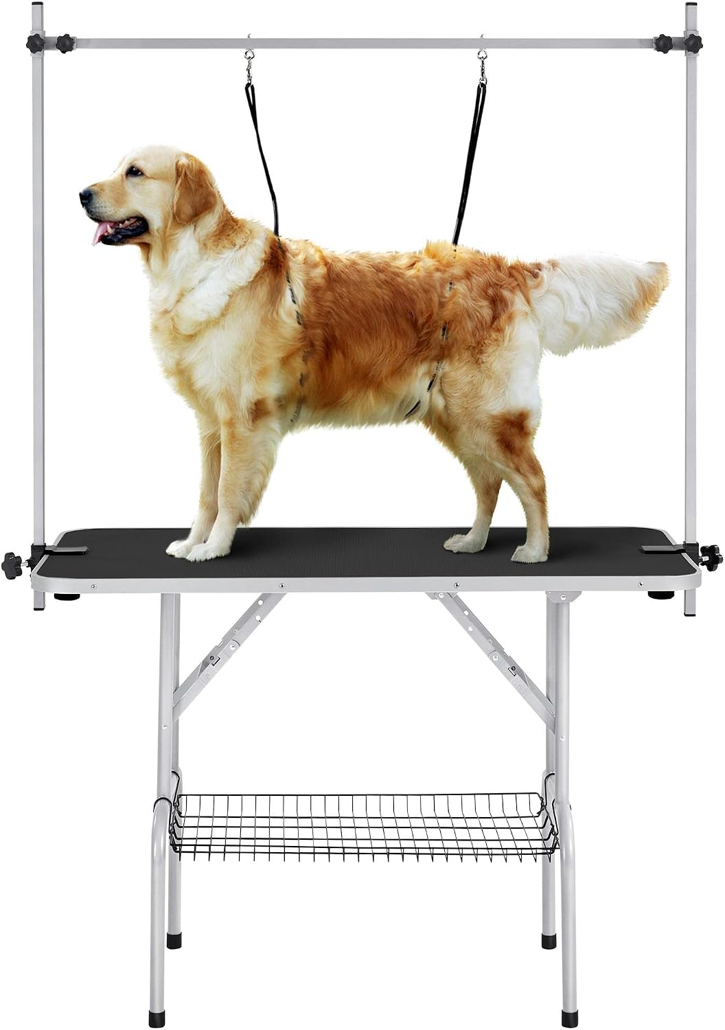 46'' Dog Grooming Table for Large Medium Dogs at Home, Black