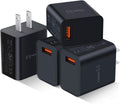 Fast Charge 3.0 USB Wall Charger [4-Pack] 5V 3A Fast Charging Block 18W QC Power Adapter for Wireless Charger Stand