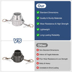 Kozelo Aluminum Type B Cam Lock Fitting, 2" x 2" Male NPT