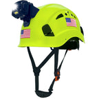 Construction Safety Helmet with Headlight Hard Hat Headlamp Adjustable Ventilation Hardhats Work Head Protection